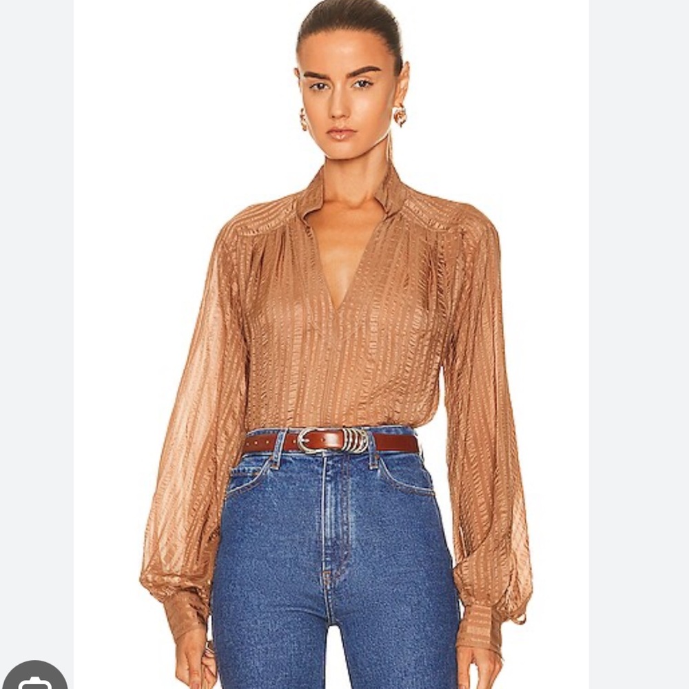 Frame Silk Popover shirt